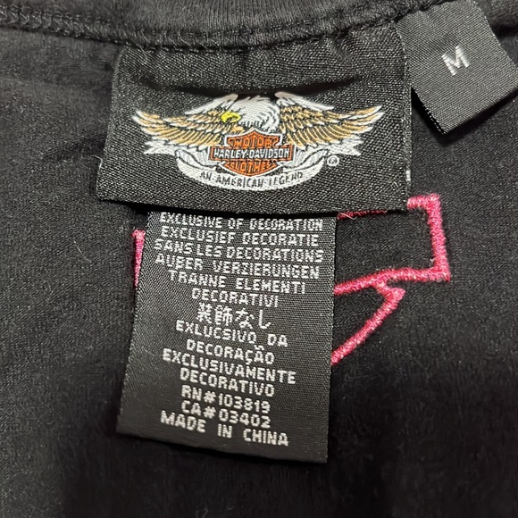 Harley Davidson black tee - Picture 2 of 4